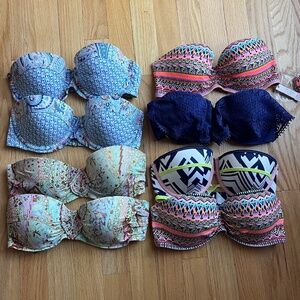 Victoria’s Secret 32D Bandeau Bikini Top Bundle